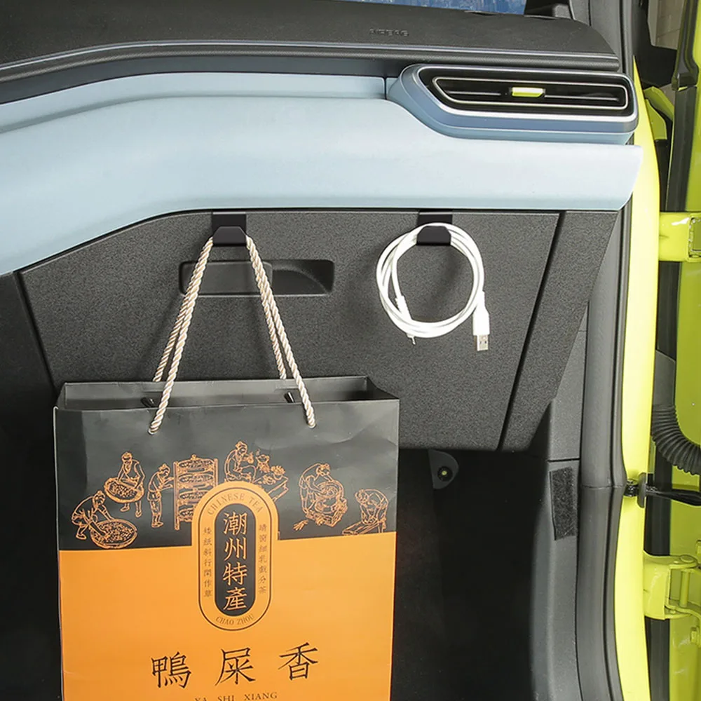 

2 шт. для BYD Seagull Dolphin Mini Surf, крючок для спинки сиденья, принадлежности для внутренней модификации, крючок для перчаток для пассажиров, материал ABS