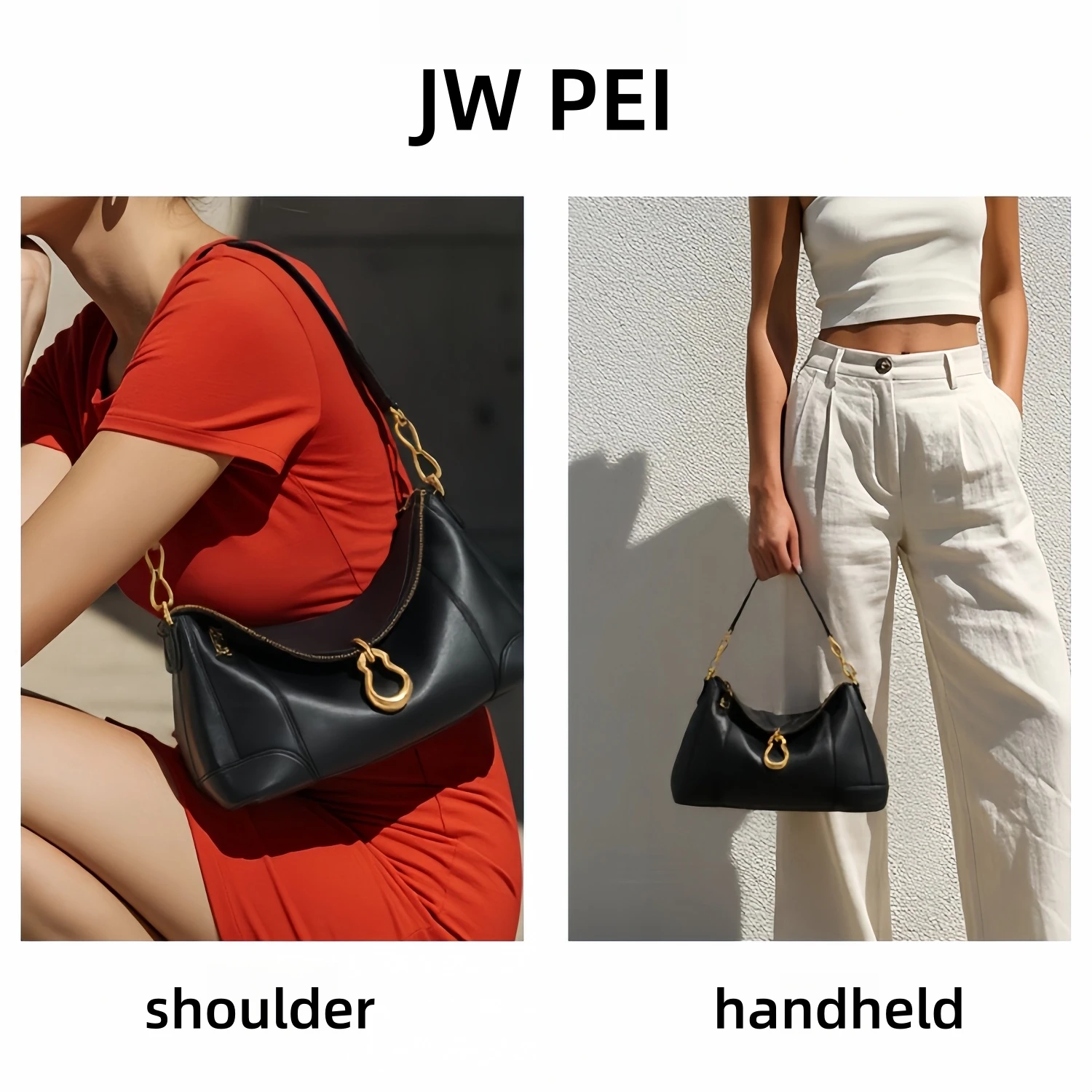 

2026JW PEI Jayla Metal Pendant Decorative Shoulder Bag Designer Women's Handbag