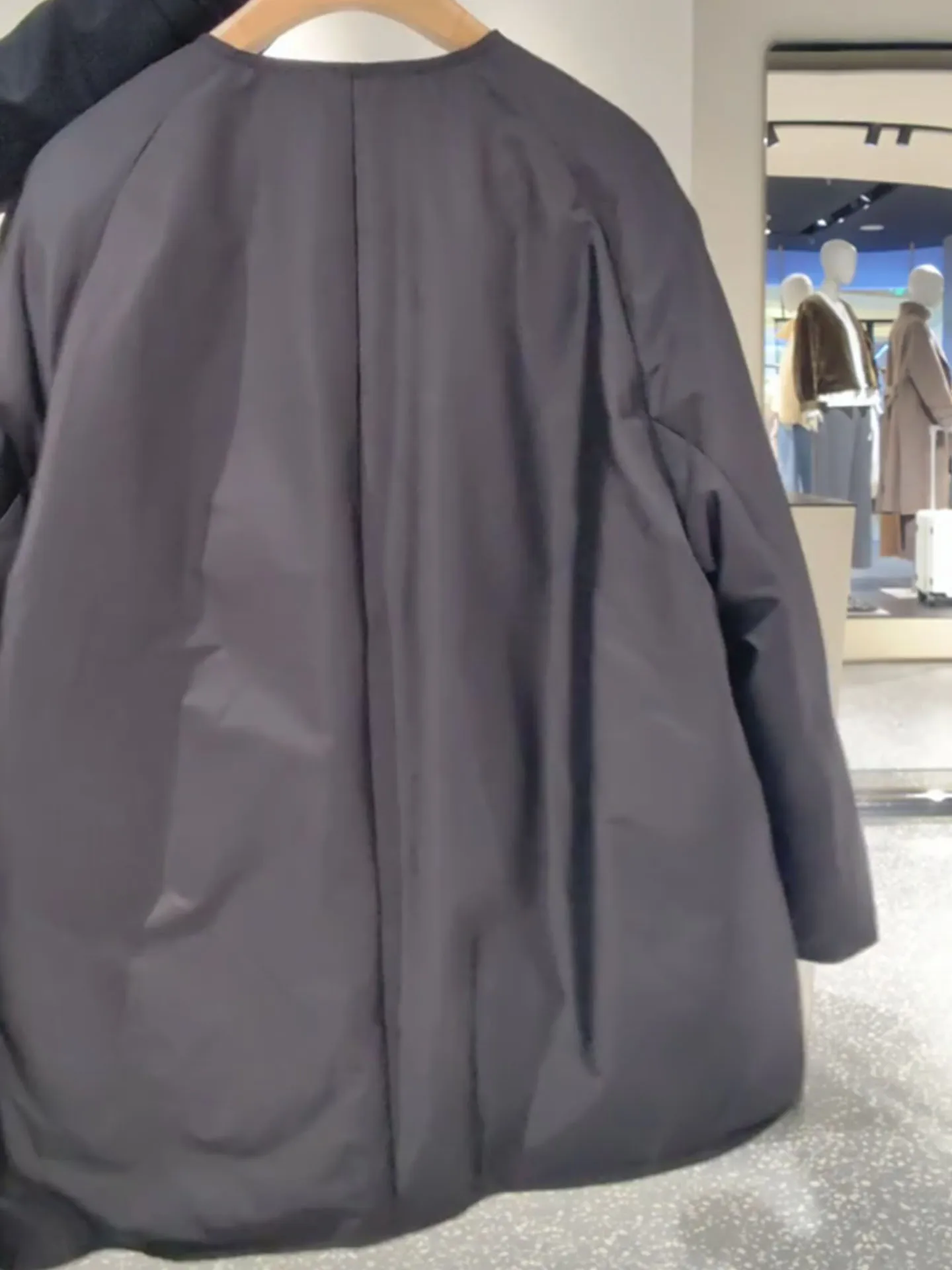 Ele Bla Mid-Length Women's down Jaet Winter 2025 Dstring Waist Loose Versatile Warm Outerwear Commute Sle Korean...