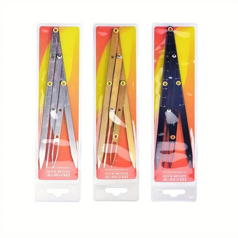 Eyebrow Caliper 3-Point Position Ruler Microblading Tattoo Stencil Metal Balance Template Adjustable Permanent Makeup Supply 1pc