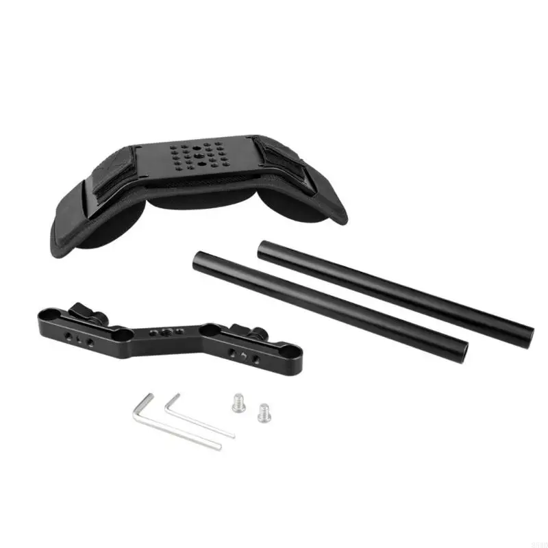 85WD Professional Shoulder Rig with 360 Degree Rotating 15mm Rod Clamp Adapter