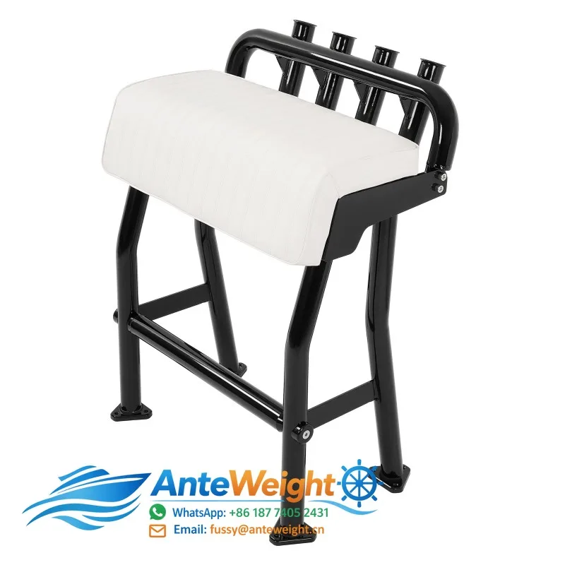 29in Universal Black Boat T Top Leaning Post Seat S Size Long Cushion Aluminium
