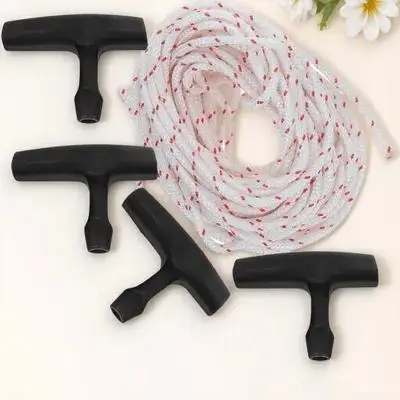 

1Set Heavy Duty Starter Rope with Comfort Grip Handle 10M Adjustable Length for Mower Chainsaw Trimmer Blower Pull Start Engine