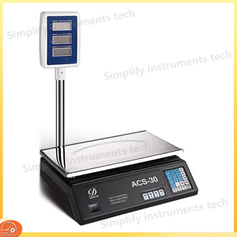 Dual Display Digital Table Scale Indicator 30kg OIML Certified Weighing Scale for Laboratory Kitchen Industrial Use Precision