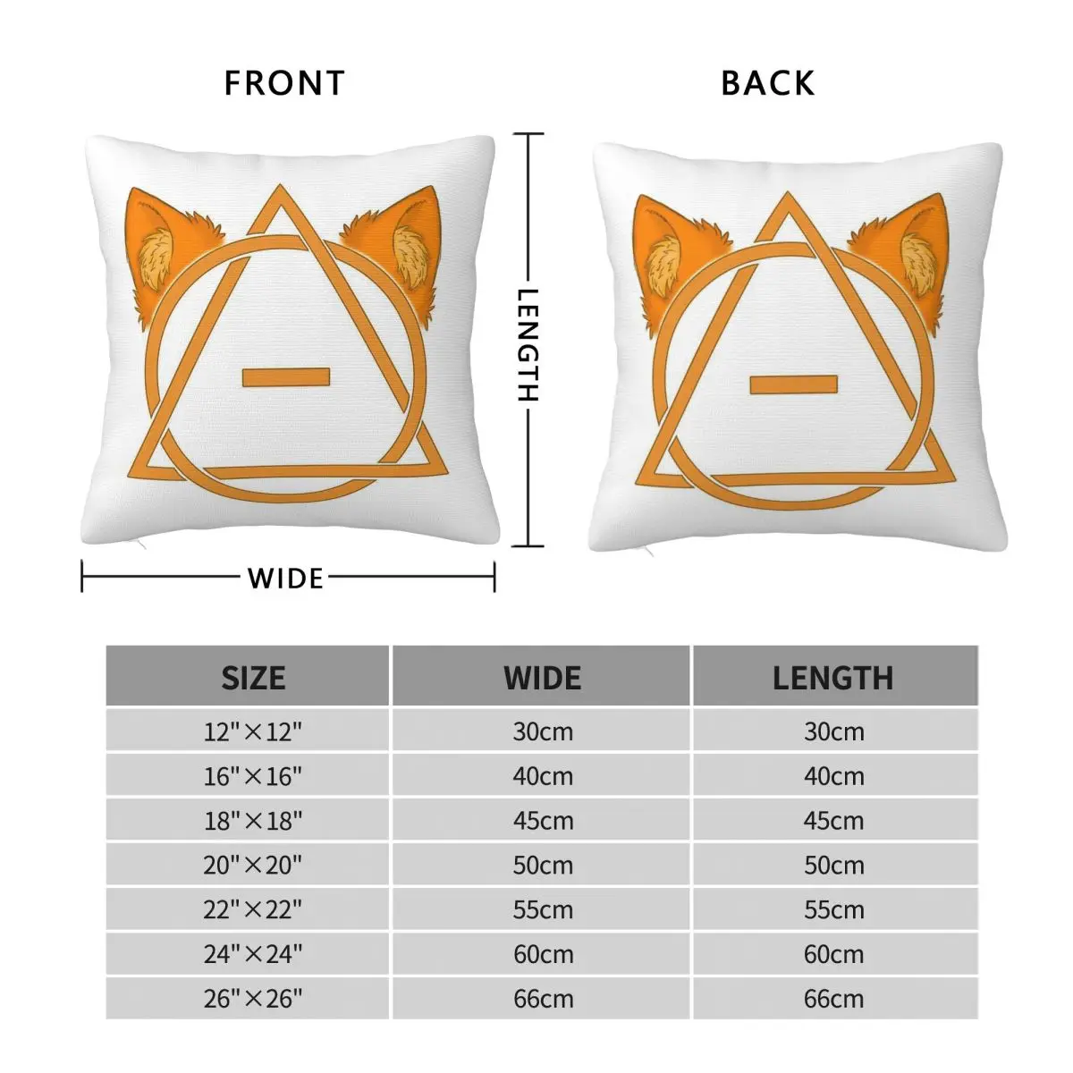 Fox Therian Theta-delta Pillowcase Polyester Linen Velvet Printed Zip Decor Home Cushion Cover