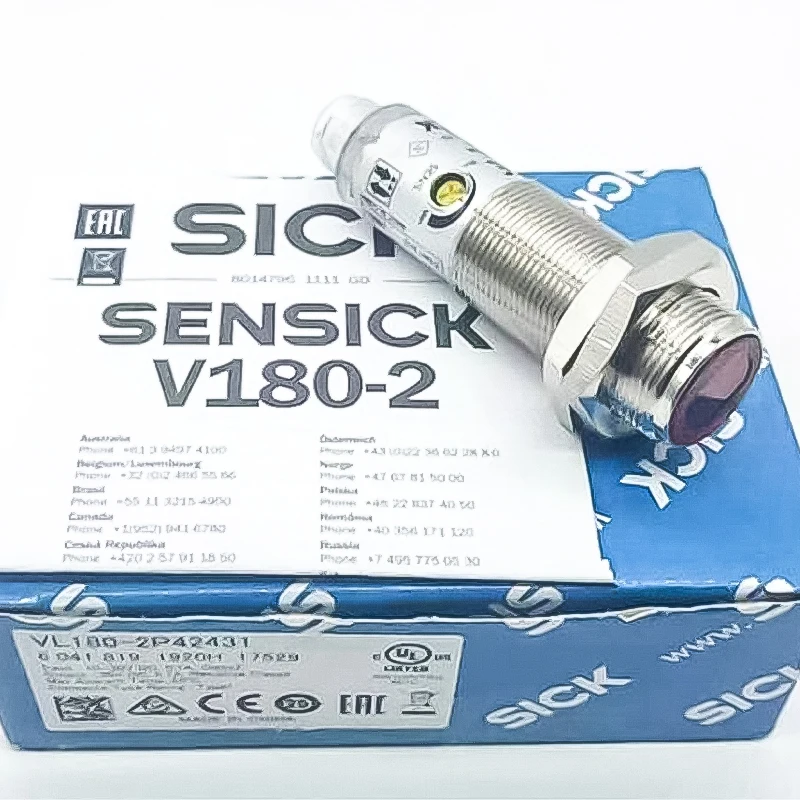 Original SICK Genuine VL180-2P42431 Cylindrical Photoelectric Sensor, False One, Penalty Ten