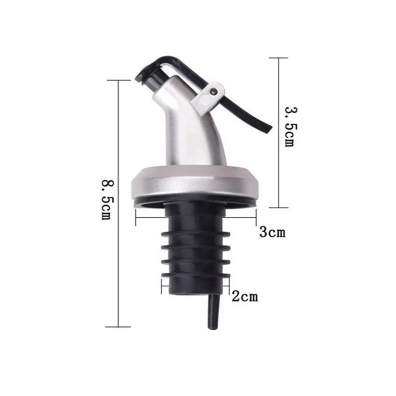 4/8pcs Olive Oil Sprayer Liquor Dispenser Lock Wine Pourers Flip Top Drink Wine Stopper Leak-proof Nozzle Kitchen Bar Tableware