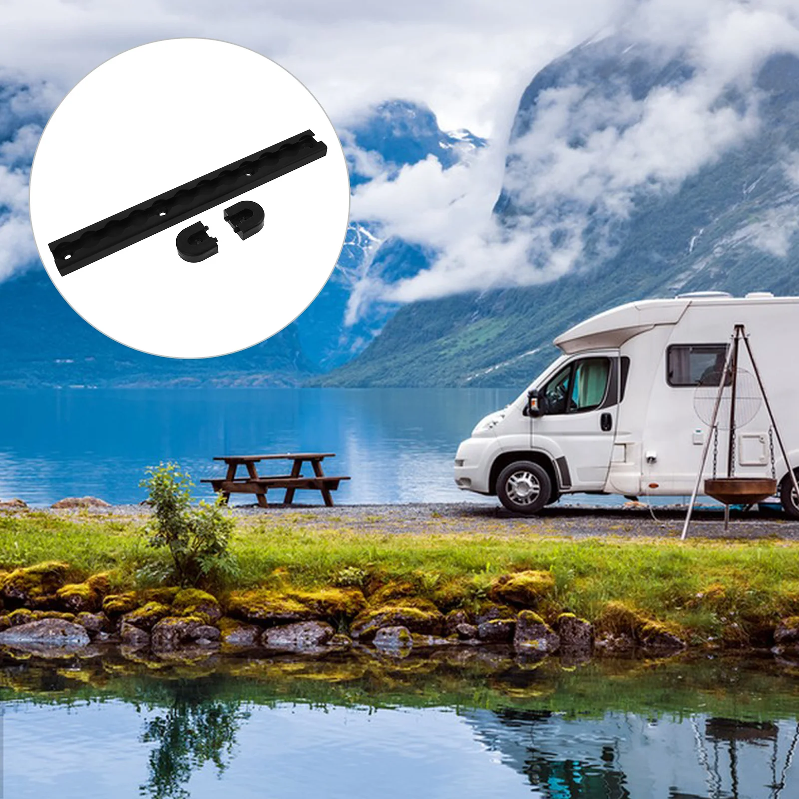 

Heavy Duty Aluminum Rail System For Truck Bed Trailer Rv Cargo Tie Down 12 Inch Secure Motorcycles Atvs Bikes Luggage