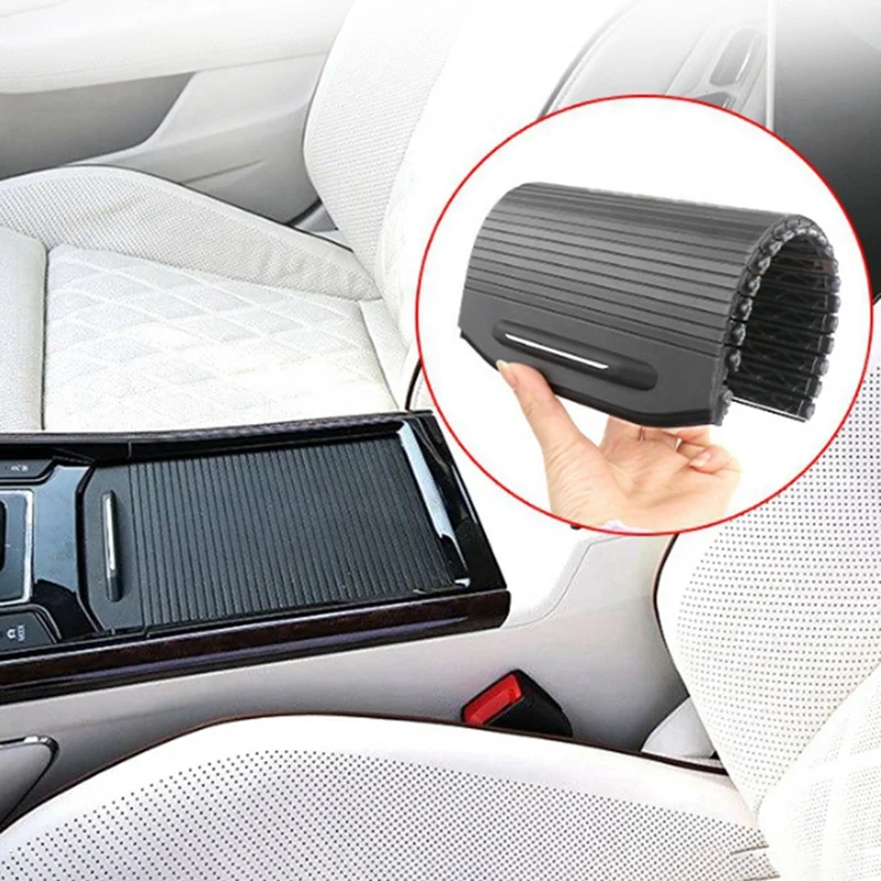 Car Center Console Water Cup Holder Curtain For VW PHIDEON 2016-2023 Drink Holder Slide Roller Blind