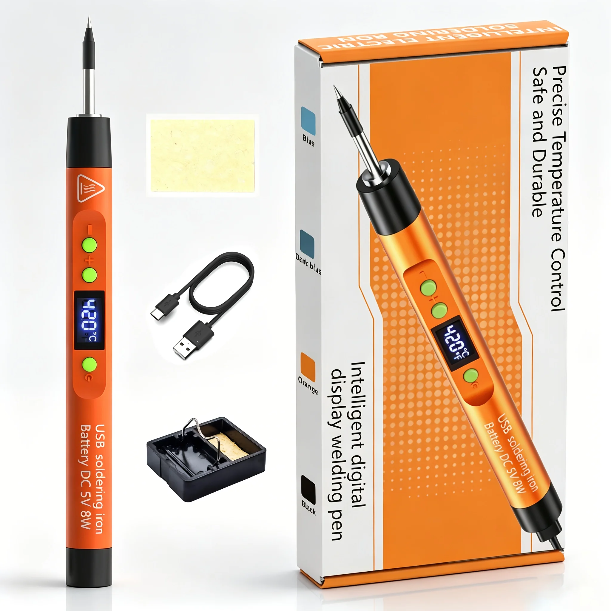 Digital Display Temperature Control Fast Charging Soldering Iron Set, Electronic DIY Handmade Mobile Phone Circuit Board Repair,