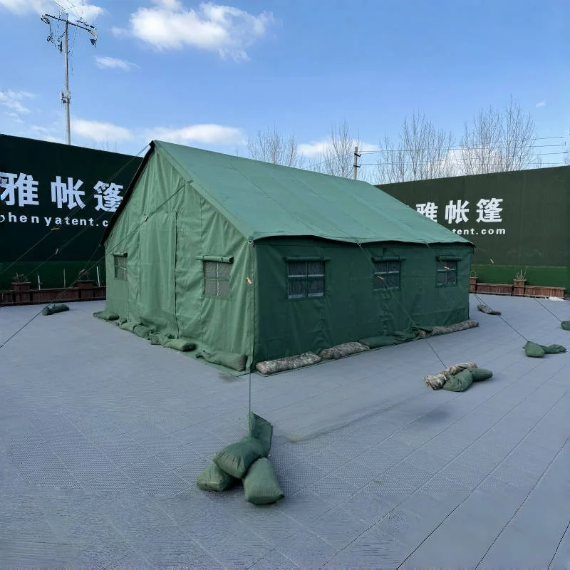 High Quality Polyester Waterproof SUV Roof All Weather Tent With Steel Frame Wall Canvas Structure 10 12 People Camping Tent