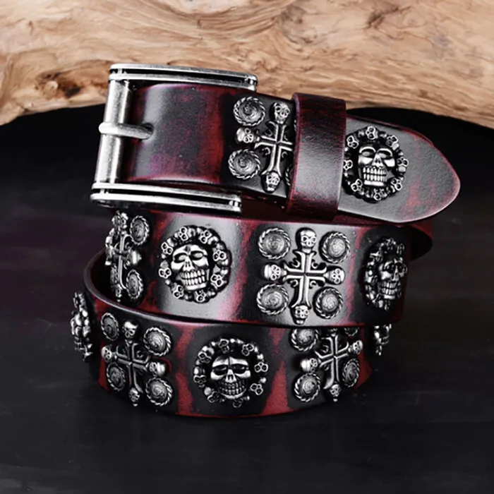 men-retro-metal-rivet-studded-cowboy-belt-genuine-leather-punk-skull-jeans-belts
