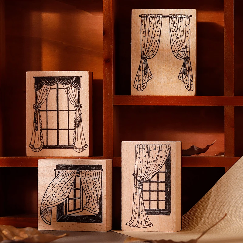 Journal GO Under the Window Sill Stamp DIY Stationery Scrapbooking Standard Wood Stamp for Collage Junk Journal Card Decor