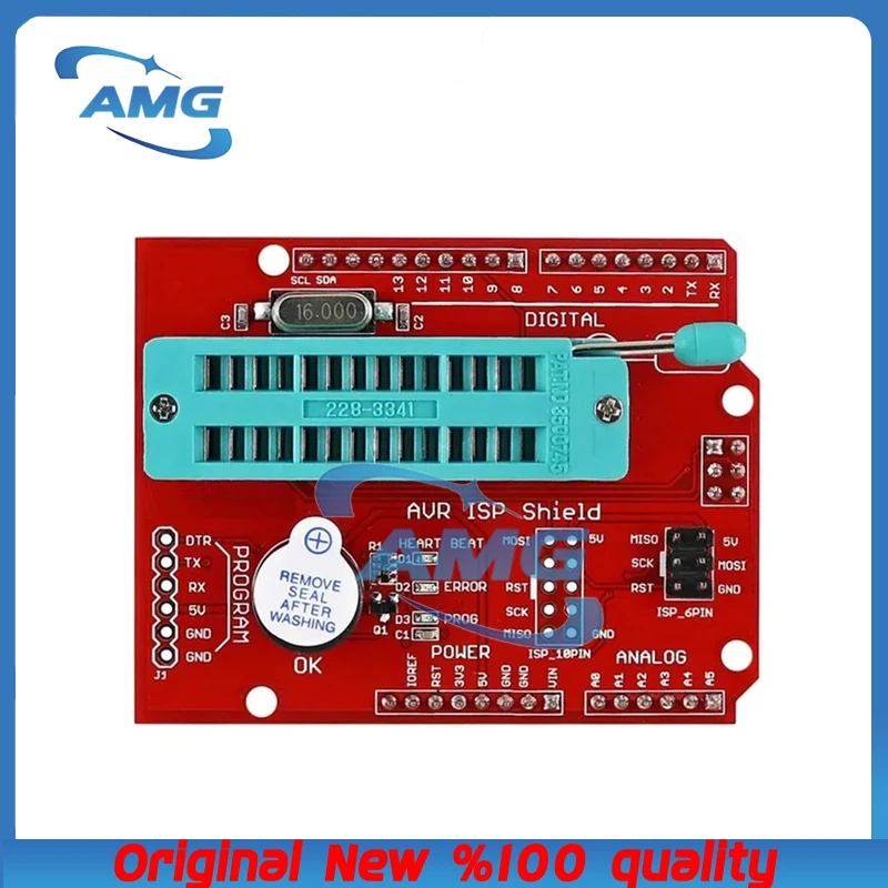 1PCS H.X.Y AVR ISP Shield Burning Burn Bootloader Programmer for Arduino UNO R3