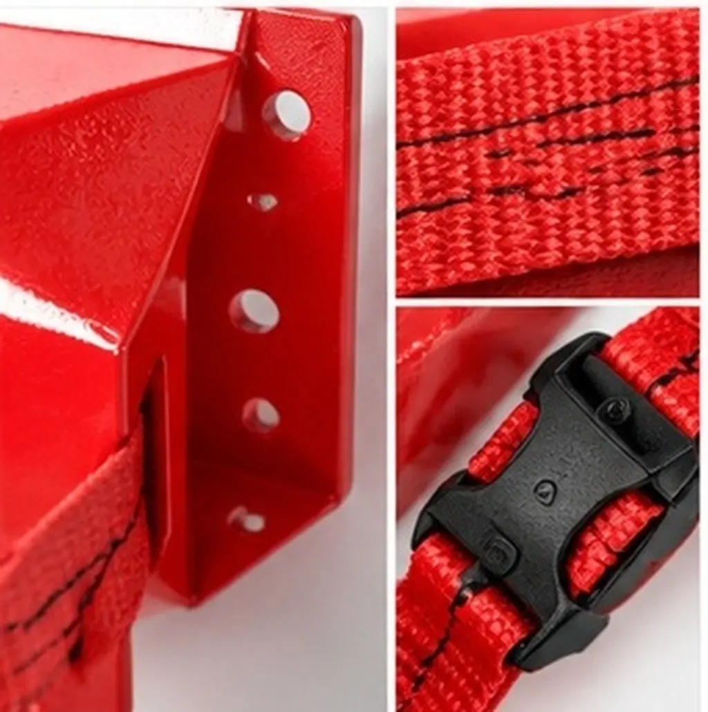 Iron Plastic 40L Gas Cylinder Wall Bracket for Hydrogen Oxygen Tanks Heavy Duty Safety Strap Propane Tank Holder