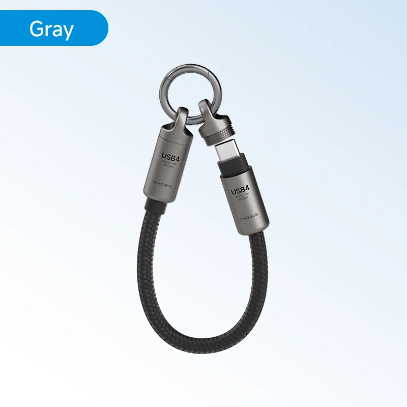 Кабель Hagibis USB4 Type-C 240 Вт 80 Гбит/с с ремешком — фото товара