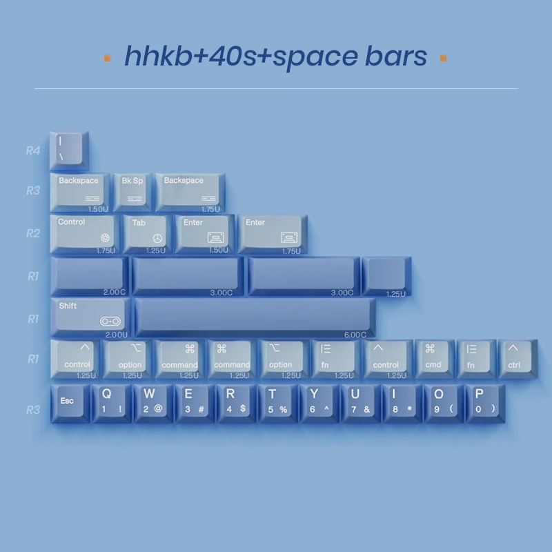80Retros TPS1979 Keycap Teclado mecánico Retro Keycap PBT medio transparente dos colores PC Esports Laptop Gaming Keycaps