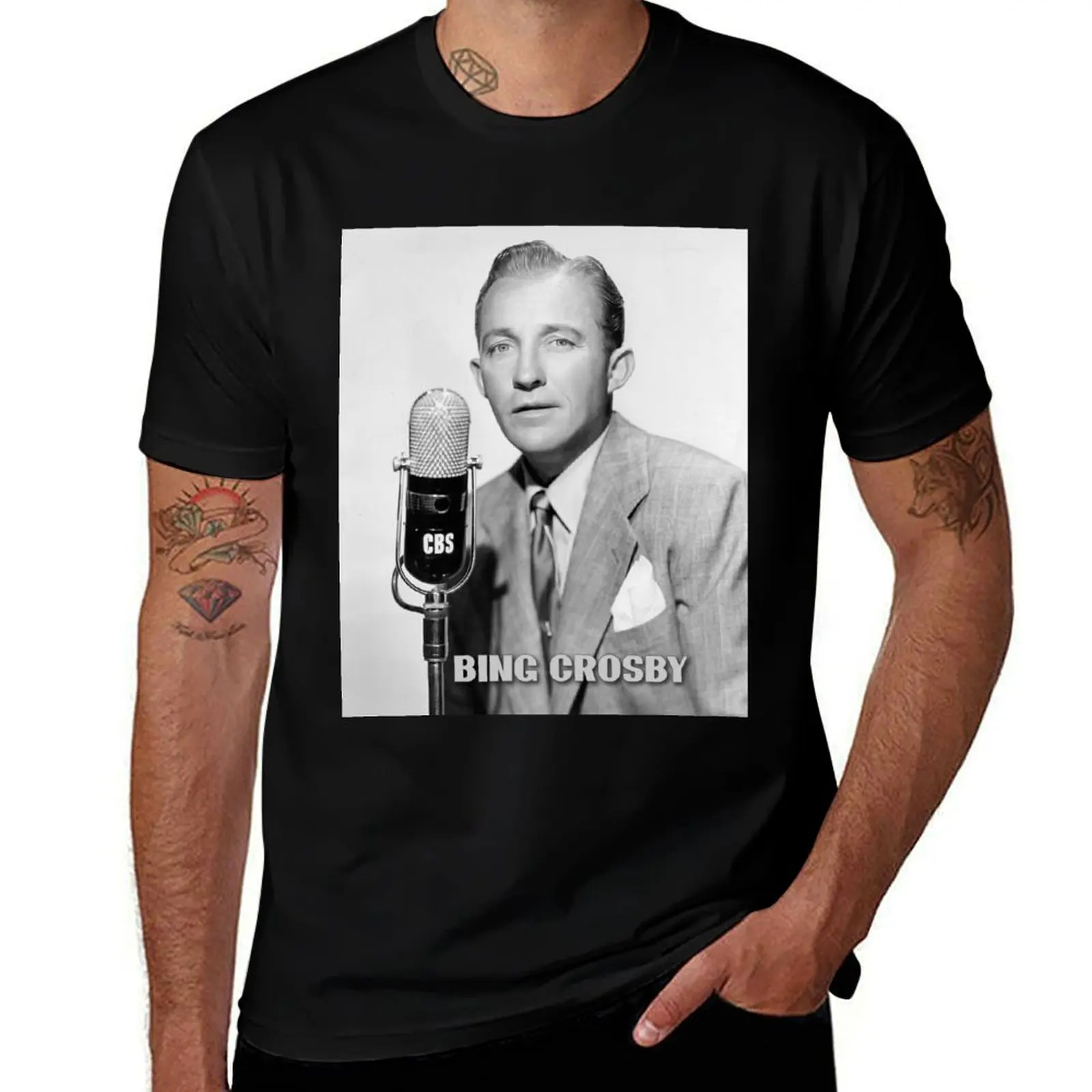 Bing Crosby T-Shirt Casual Soft Cotton Short Sleeve Tee T-Shirt