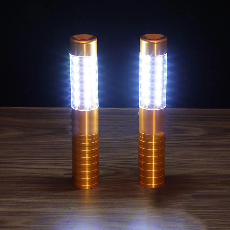 Silver or Gold Rechargeable LED STROBE BATON TOPPER Bottle Service Sparkler for Vip Nightclubs Led Sparklers Bottle Baton