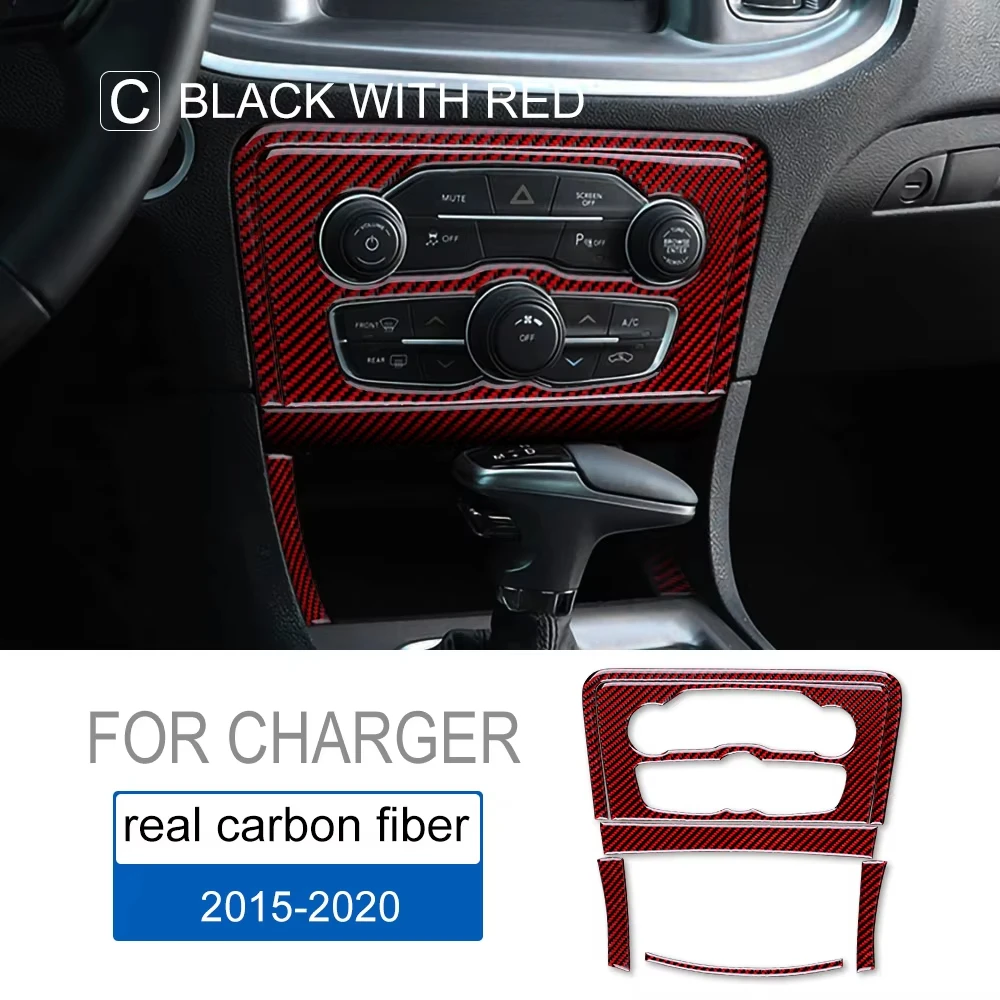 

Carbon Fiber AC Control Switch Panel Frame for Dodge Charger 2015 2016 2017 2018 2019 2020 2021 2022 2023 Trim Sticker