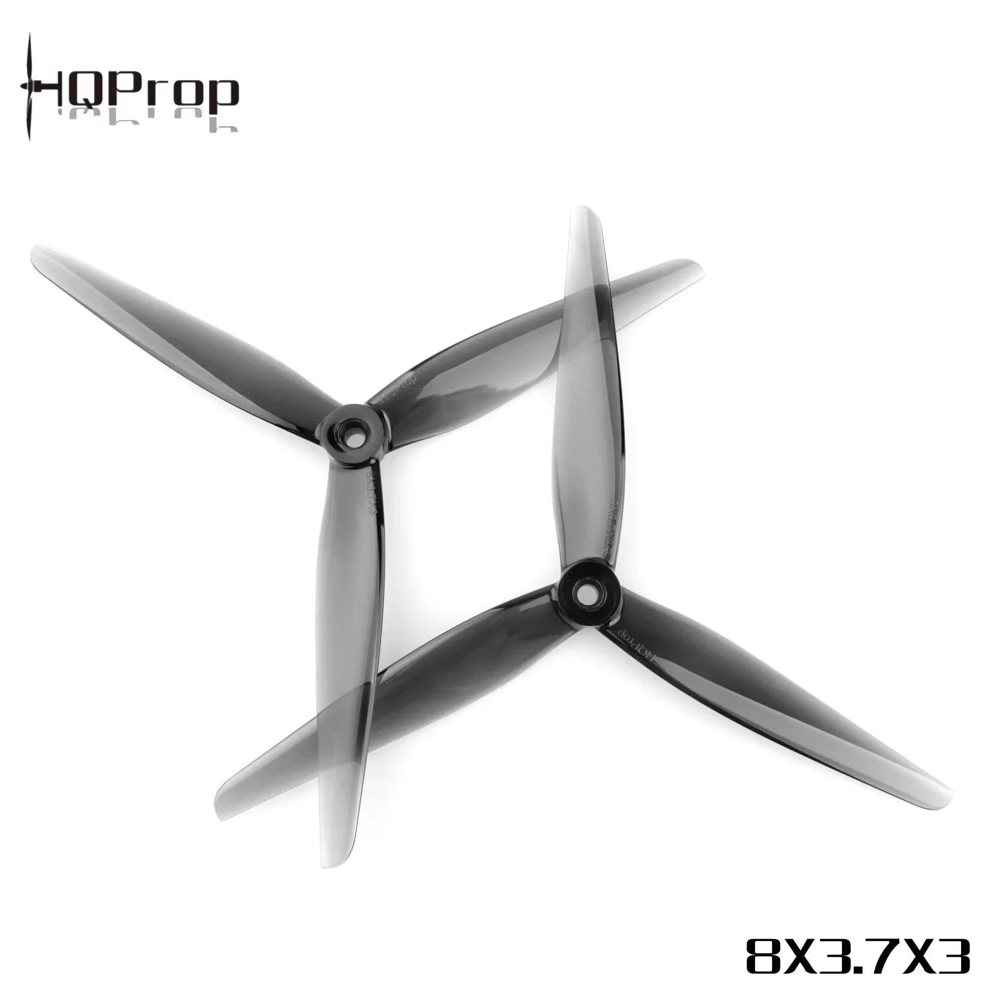 2pair HQProp 8X3.7X3 8037 8inch 3-Blades Poly Carbonate Propeller CW CCW For Four Axis FPV Crossing Drone RC Aircraft