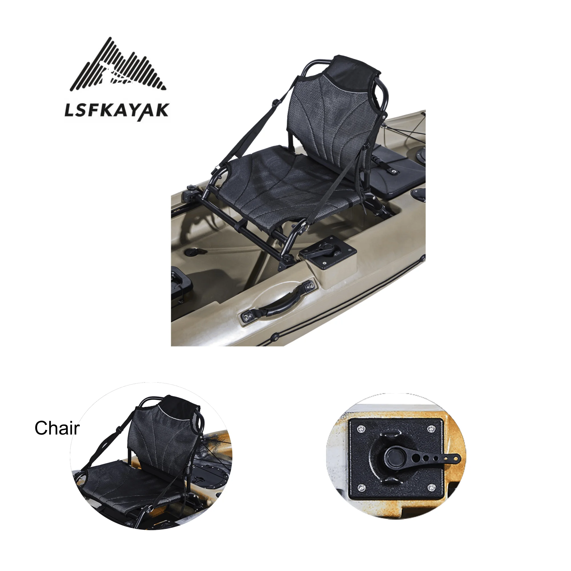 Mirage Propel 12ft Stable Pedal Drive Fishing Kayak HDPE Single Kayak With Propeller Drive For Ocean Fishing 160kg Capacity