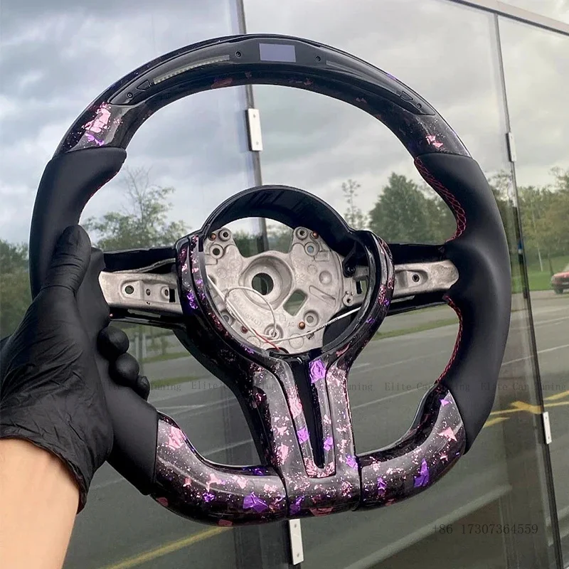 

Carbon Fiber LED Steering Wheel Fit For BMW 3 5 Series F10 F20 F30 F32 F36 F80 F82 M3 M5 X5 E70 X6 E71 E90 M3Sport Racing