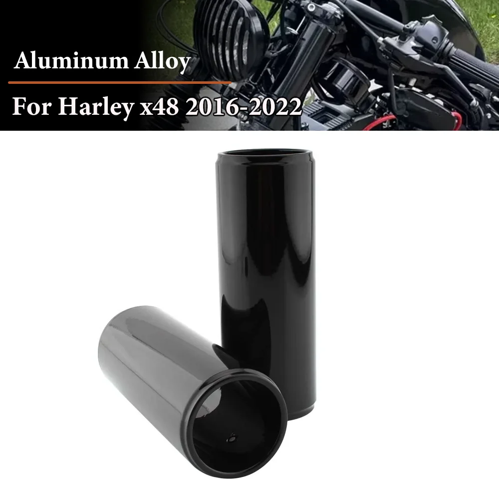 

49MM Motorcycle Upper Front Fork Shock Absorber Boot Slider Cover For Harley x48 FORTY-EIGHT XL1200X XL 1200X 2016-2022