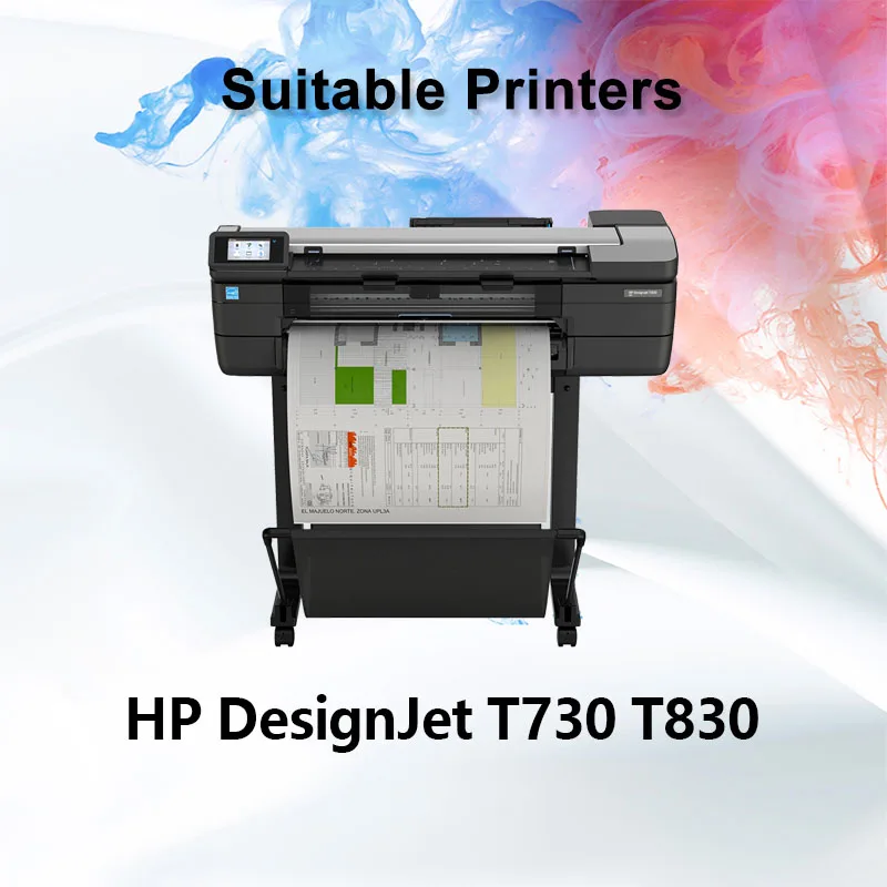 For HP 728 728XL Compatible Ink Cartridge For HP DesignJet T730 T830 With Full Ink F9J68A F9J67A F9J66A Pigment Ink/Dye Ink