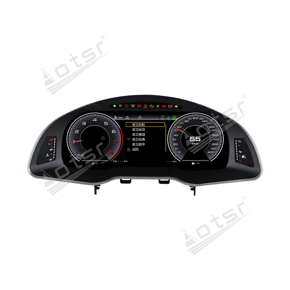 12.3 Inch For Audi R8 2007-2015 Full LCD Digital Instrument Cluster Virtual Cockpit Plug And Play Car Dashboard Speedometer Pane