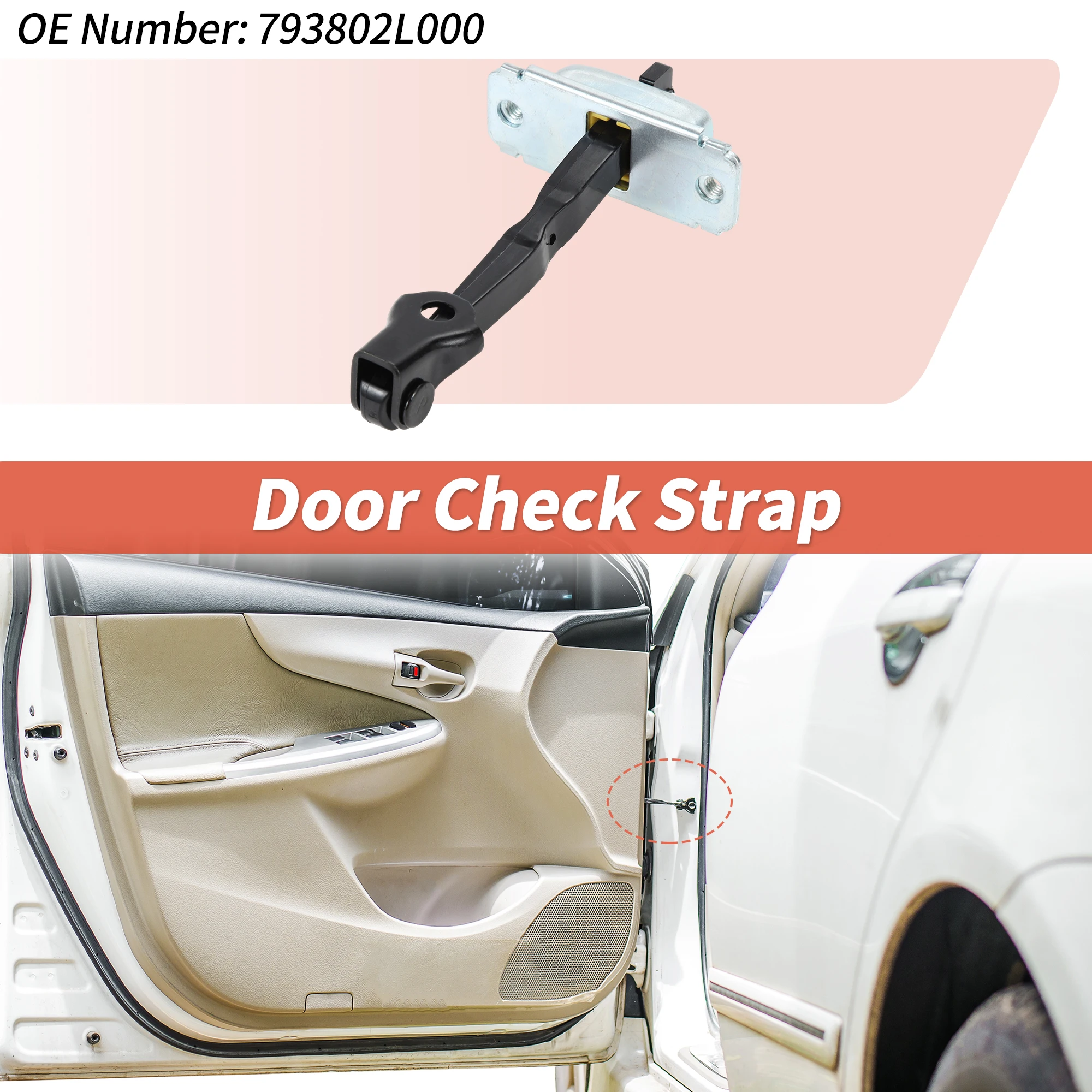 

Ограничитель открывания передней левой двери UXCELL №793802L000 для Hyundai I30 2007-2012, 1 шт.