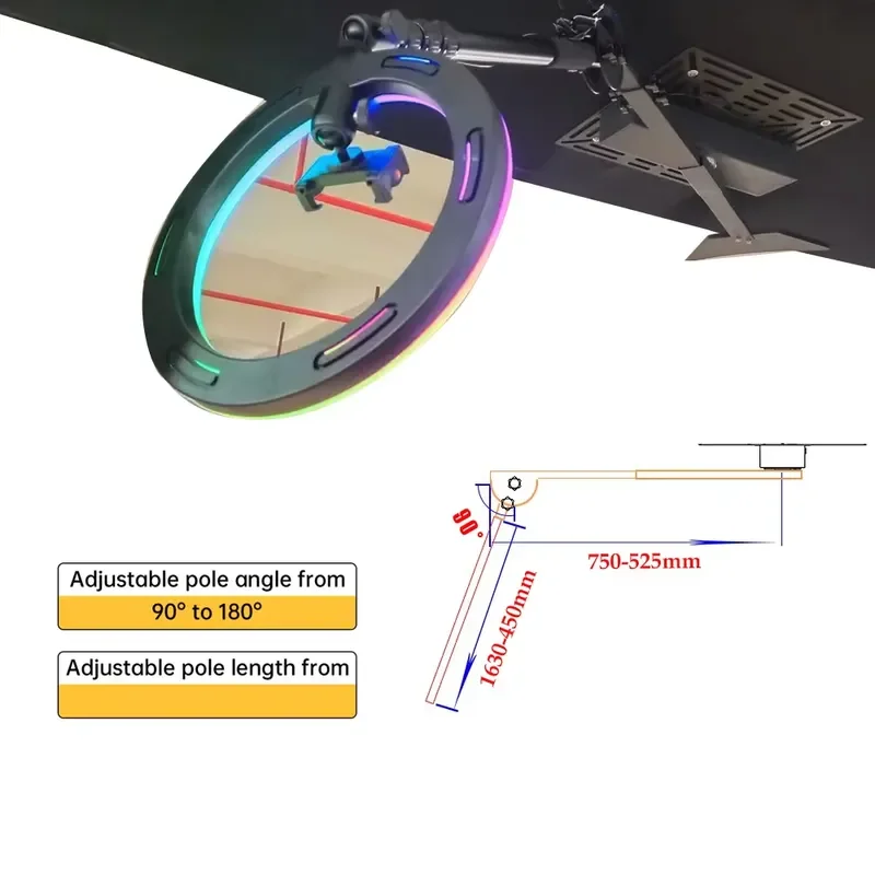 New Automatic Sky Top Overhead 360 Selfie Degree Rotation Spinner Arm Photo Booth for Display Exhibition Circular