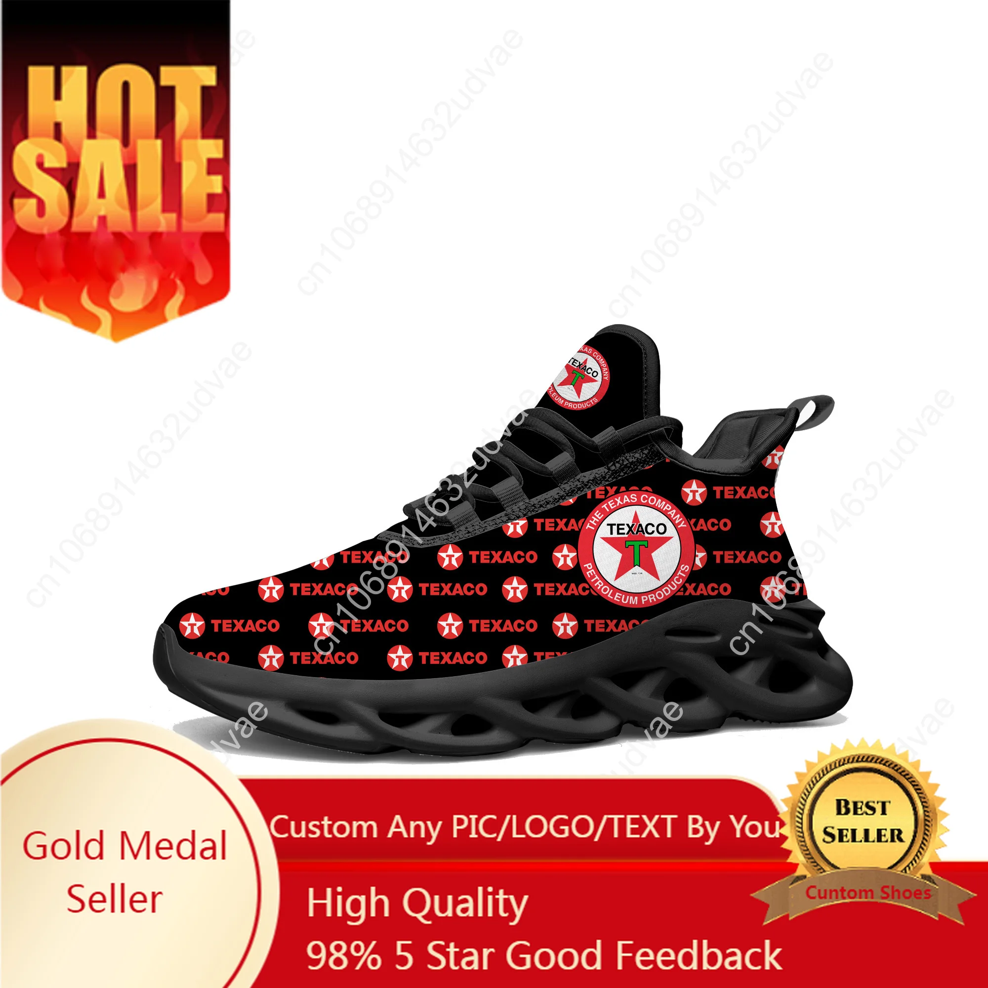 

Texaco Flats Sneakers Mens Womens Sports Running Shoes High Quality DIY Sneaker Lace Up Mesh Footwear Tailor-made Shoe