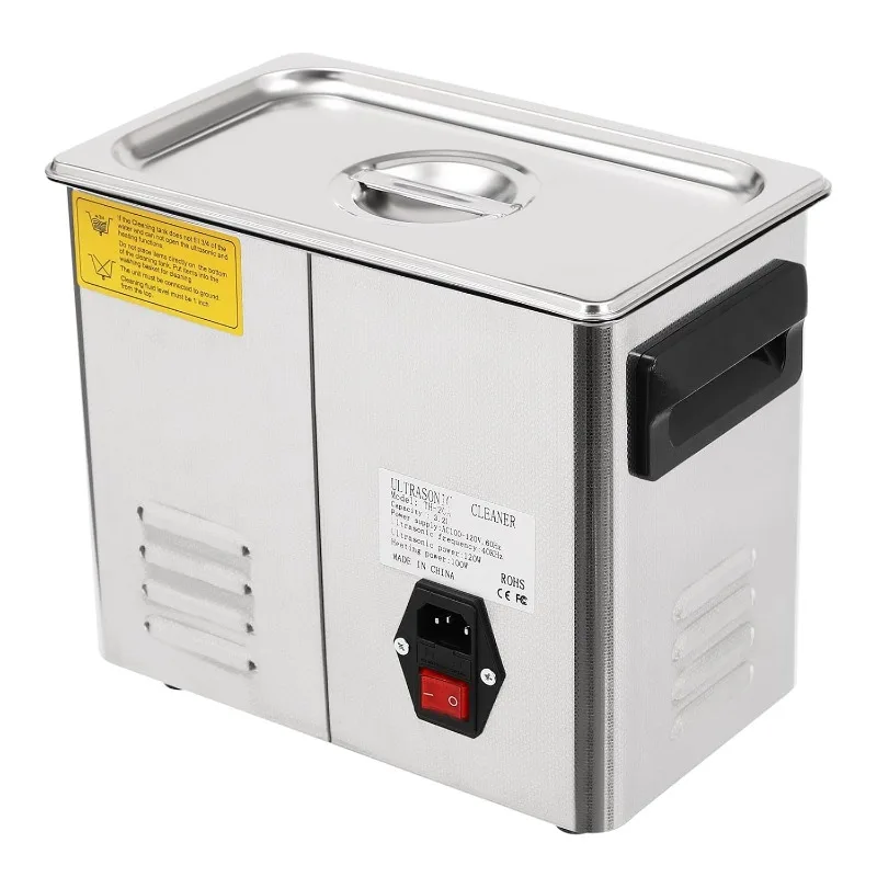 เครื่องทําความสะอาดเครื่องประดับอัลตราโซนิกดิจิตอล, เครื่องทําความสะอาดเครื่องประดับมืออาชีพพร้อมหน้าจอ LED, อุณหภูมิและเวลาที่ปรับได้, 3 โหมด
