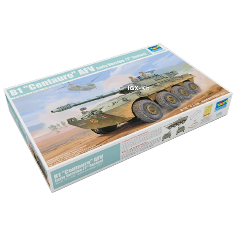 Trumpeter 01562 1/35  Italian B1 Centauro 1st Series Tank Destroyer Early Military Toy Gift Plastic Assembly Building Model Kit