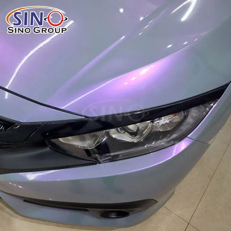 

Repair 7.5Mil Anti Scratch Paint Protection Candy Grey Purple Color Change PPF Vinyl Film TPU Car Wrap