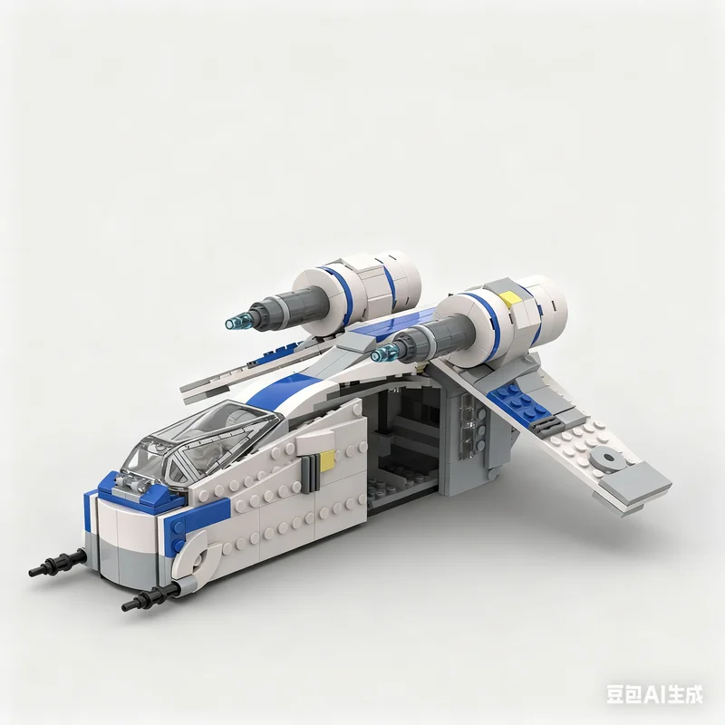 417pcs MOC Star Battle Rebel LAAT I Gunship Alternate Build U Model Toys Building Blocks Architecture Christmas Gift Brick Idea