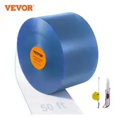 VEVOR PVC tenda morbida per porta striscia isolante trasparente tenda appesa scorrevole antivento per schermo del magazzino della finestra di casa