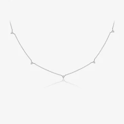 VEWANT 925 Sterling Silver Small Clear Zircon Long Chain Adjustable Necklace 2024 Women Fine Luxury Simple Jewelry
