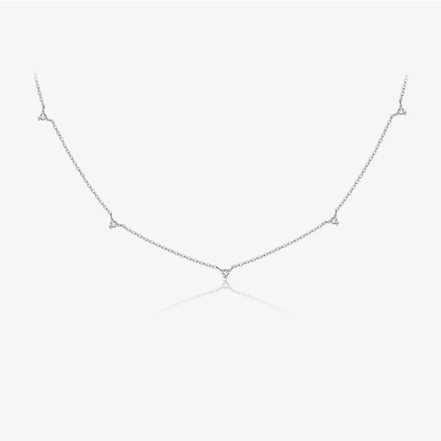 VEWANT 925 Sterling Silver Small Clear Zircon Long Chain Regulowany naszyjnik 2024 Kobiety Drobna luksusowa prosta biżuteria