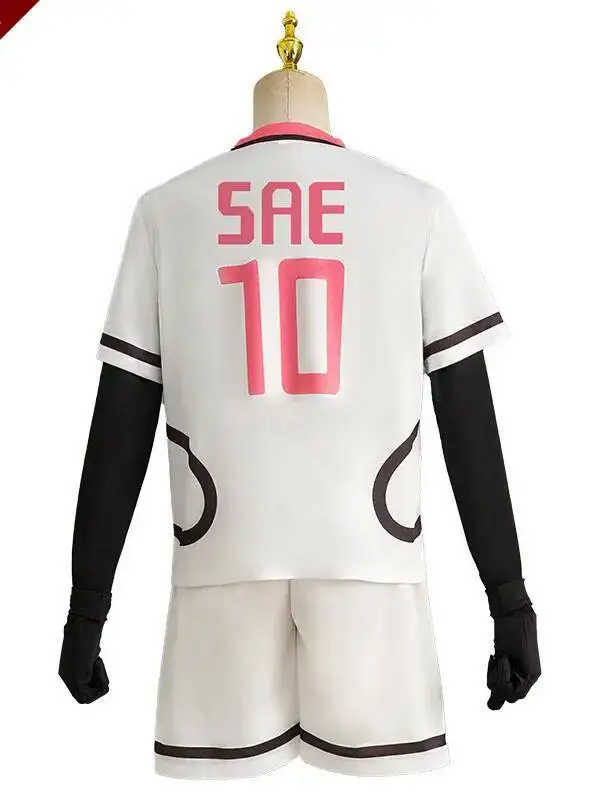 كوس زي الهالوين التأثيري الأزرق السجن تأثيري حلي Seishin Arata تأثيري الزي U20 المنافسة Seishin بدلة كرة القدم #3