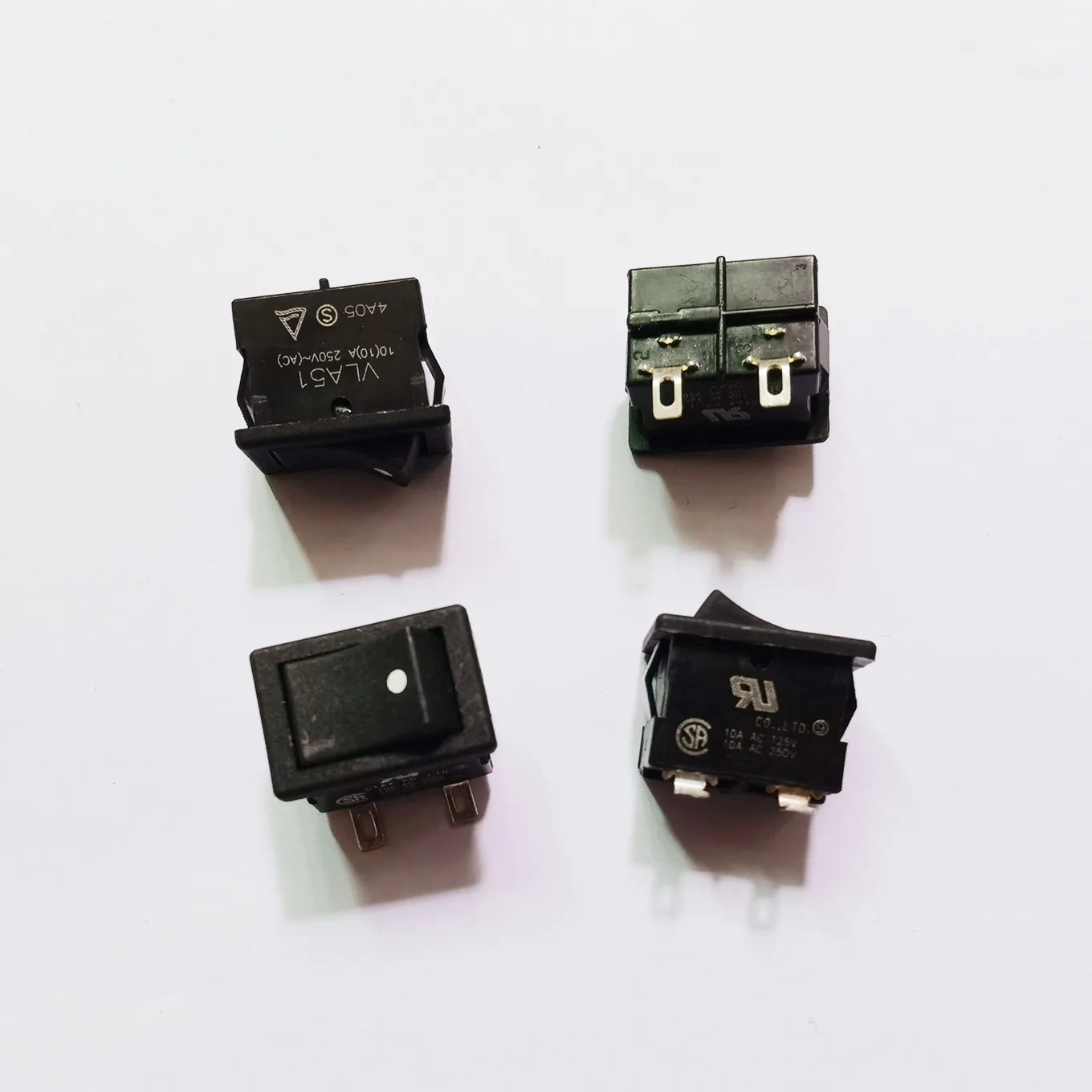 

Original new 100% rocker switch VLA51 10A 250V 2pin 2gear silver contact