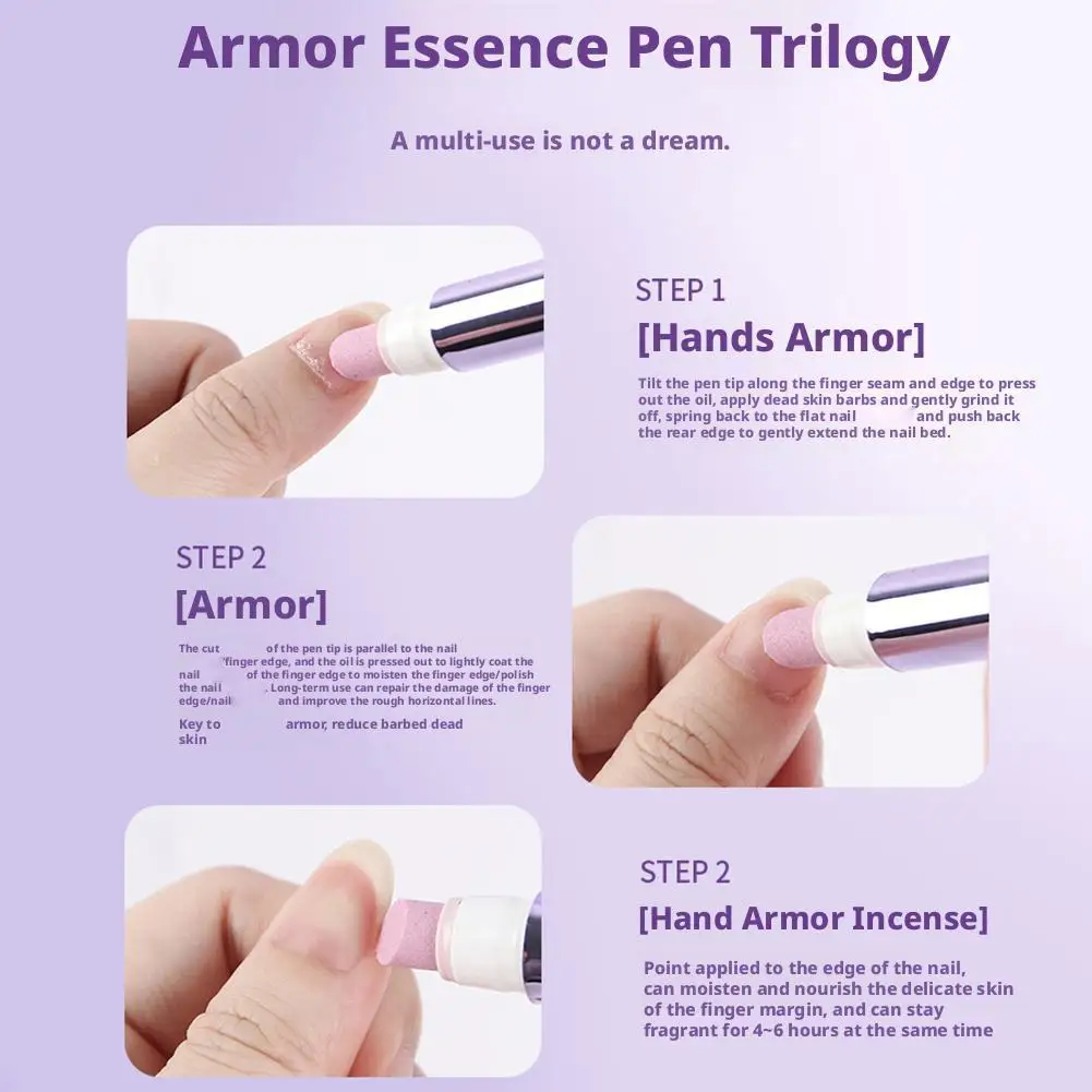 ขายร้อนโภชนาการเล็บ Cuticle Oil Anti-Edge Barb Dead Skin Revitalizer เล็บบํารุงผิว Protector เล็บเครื่องมือ