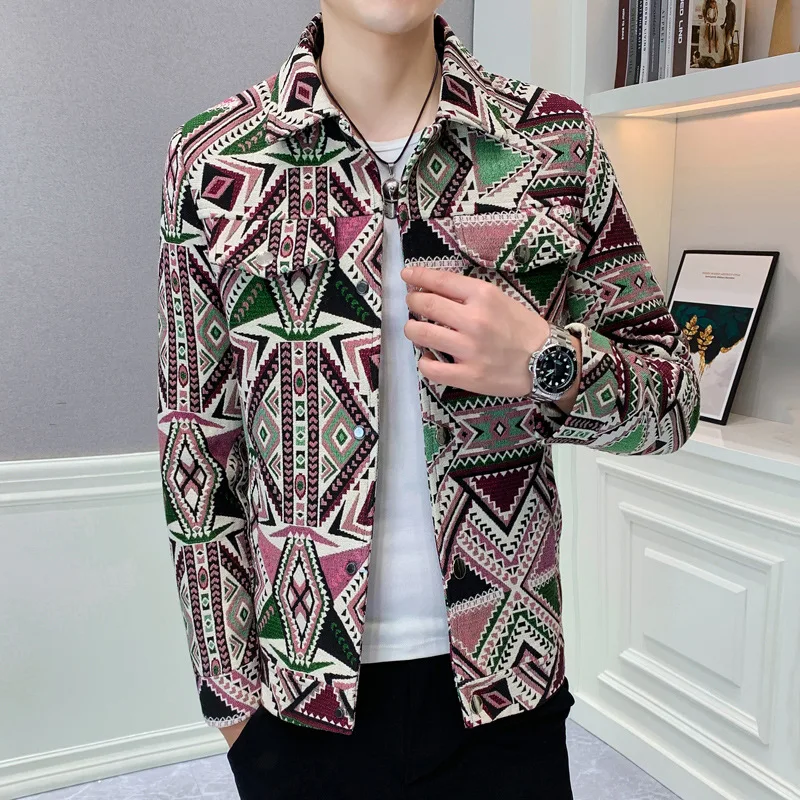 

Высококачественная американская винтажная мужская рубашка с длинным рукавом, свободного кроя, для работы, охоты, из смесового хлопка, для весны и осени