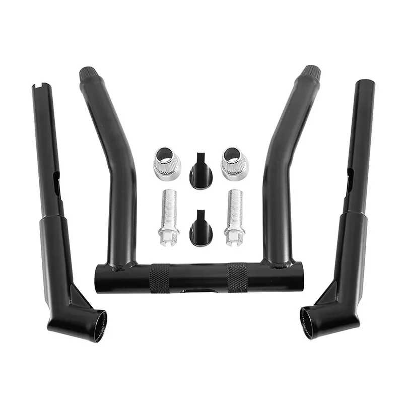 مقود دراجة نارية 12 بوصة 16 بوصة 18 بوصة ارتفاع 1 1/4 بوصة قابل للتعديل لدراجة Harley Road King Softail Dyna FLD