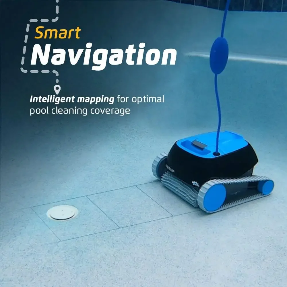 CC Aspirapolvere robot automatico per piscina, spazzola per arrampicata su pareti, accesso con filtro a carico dall'alto, ideale per piscine fuori/interrate