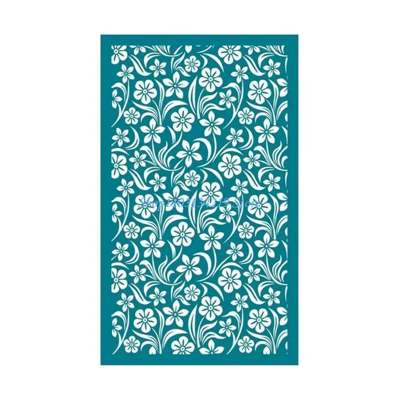 N5KC Reusable Silk Screen Stencils for Polymers Clay Home Decors Jewelry Print Kits