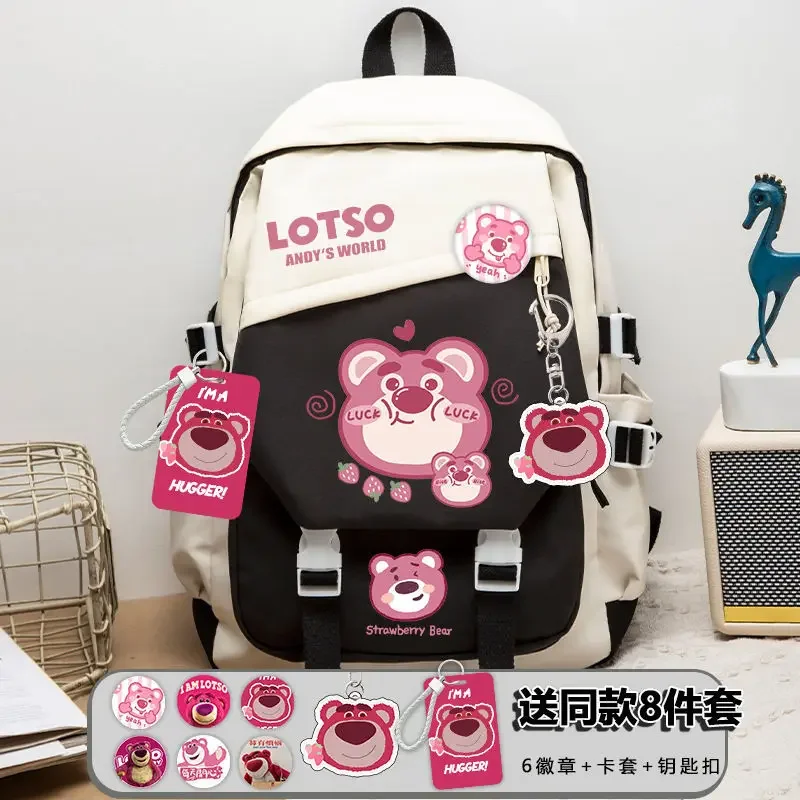 Sanrio neue Erdbeer bär Student Schult asche niedlichen Anime Cartoon lässig großen Kapazität wasserdichten Rucksack