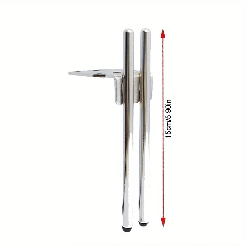 4pcs Furniture Metal Legs Cabinet Feet Metal Sofa Bedside Wardrobes Feet Replacement Leg Height Adjustable Furniture Table Legs