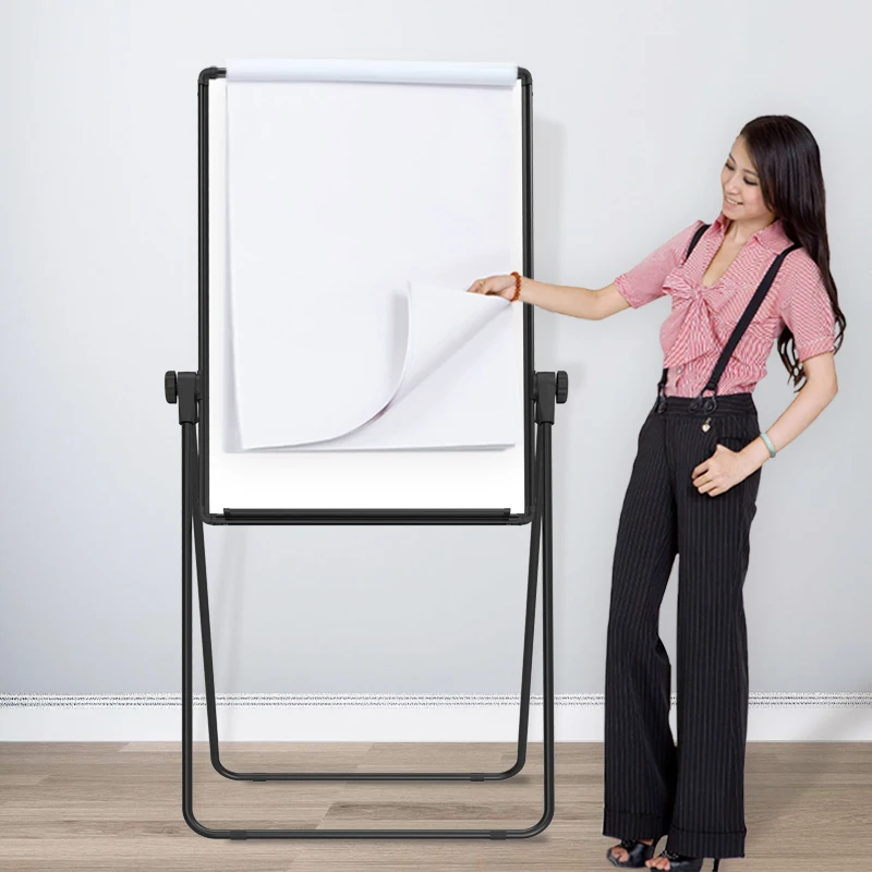 Whiteboard, writing board, home teaching, blackboard, stand type, U-shaped double-sided magnetic paper, hanging paper, flip page